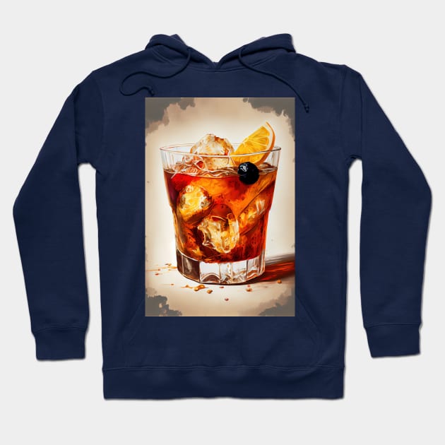 Old Fashioned cocktail Hoodie by ABART BY ALEXST 